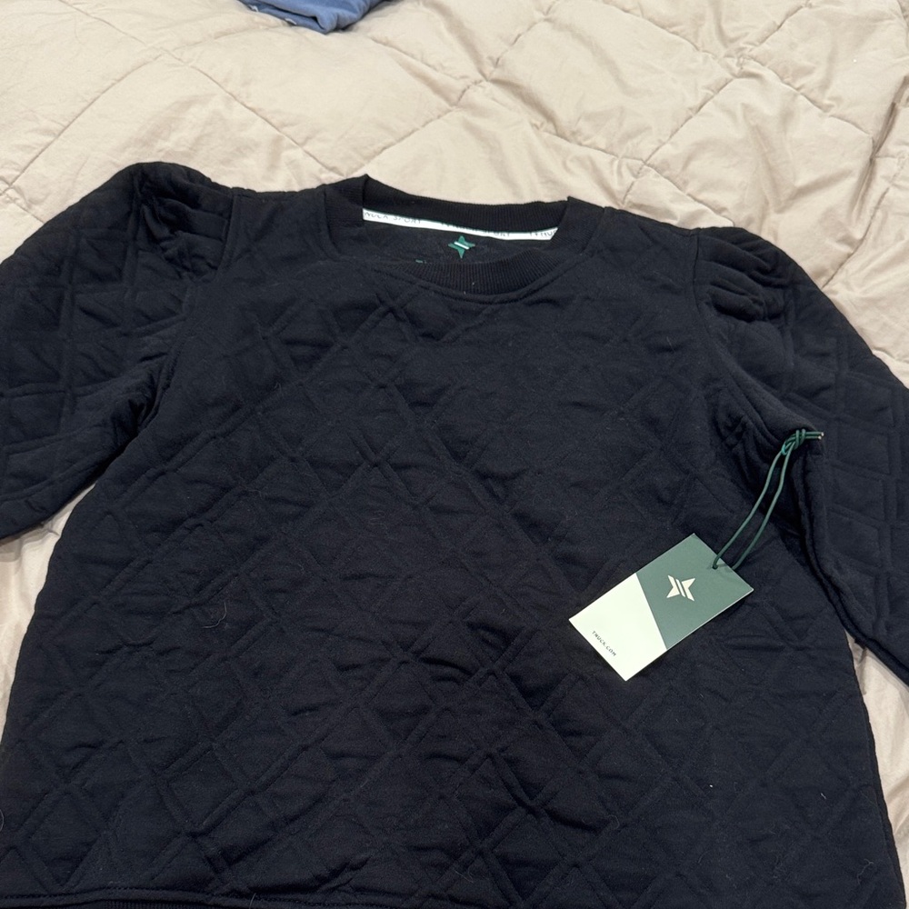 Tuckernuck Black Quilted Sweatshirt